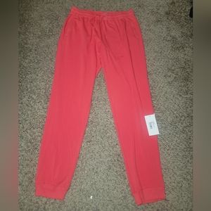 New Kickee PantsWomens Solid Luxe Athletic Joggers color Red Ginger